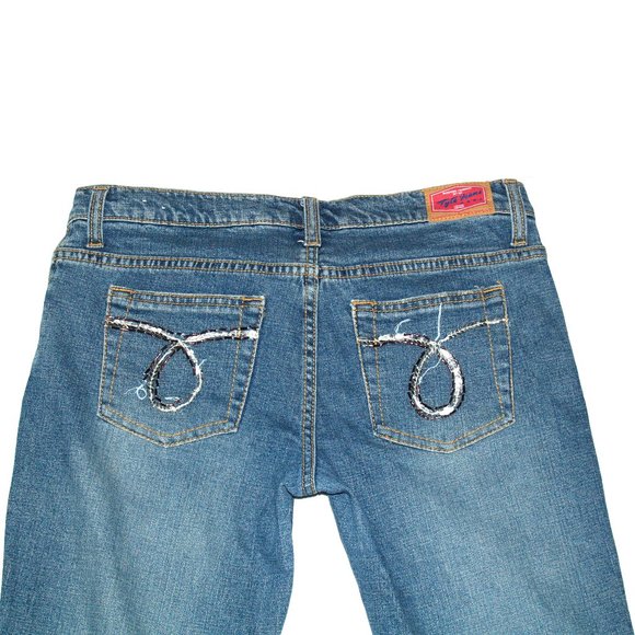 Tyte Jeans Vintage Inspired - Style# 17560UAJ - Women's Flared Blue Denim 31x32 - Picture 8 of 12